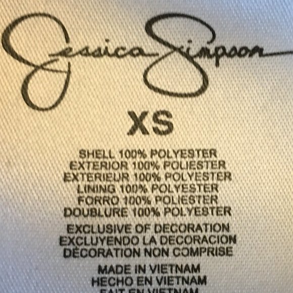 JESSICA SIMPSON Black Sequin Stripe Blouson Dress - Picture 8 of 10